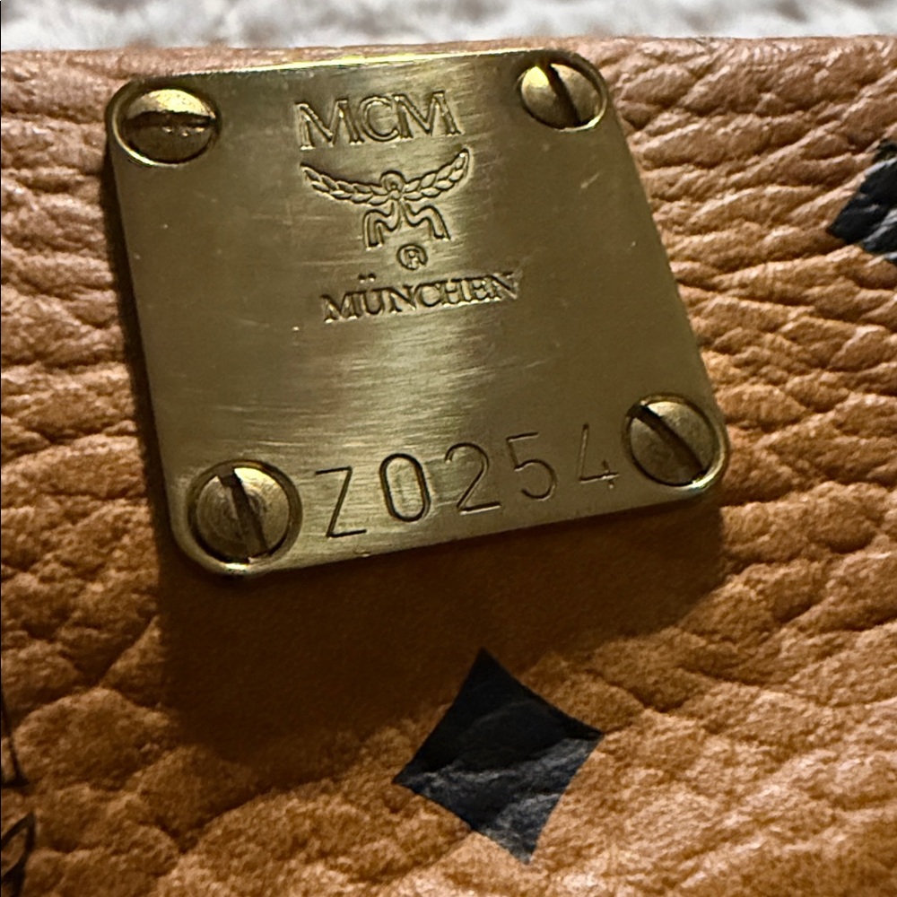 MCM Brown Visetos Monogram Large Size Duffel Bag with Leather Trim 🔥 - Picture 16 of 16